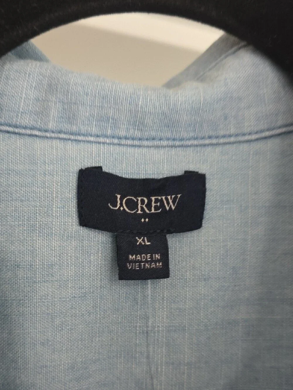 NWT J.Crew Factory Signature Fit Chambray Shirt Lovers Lane XL